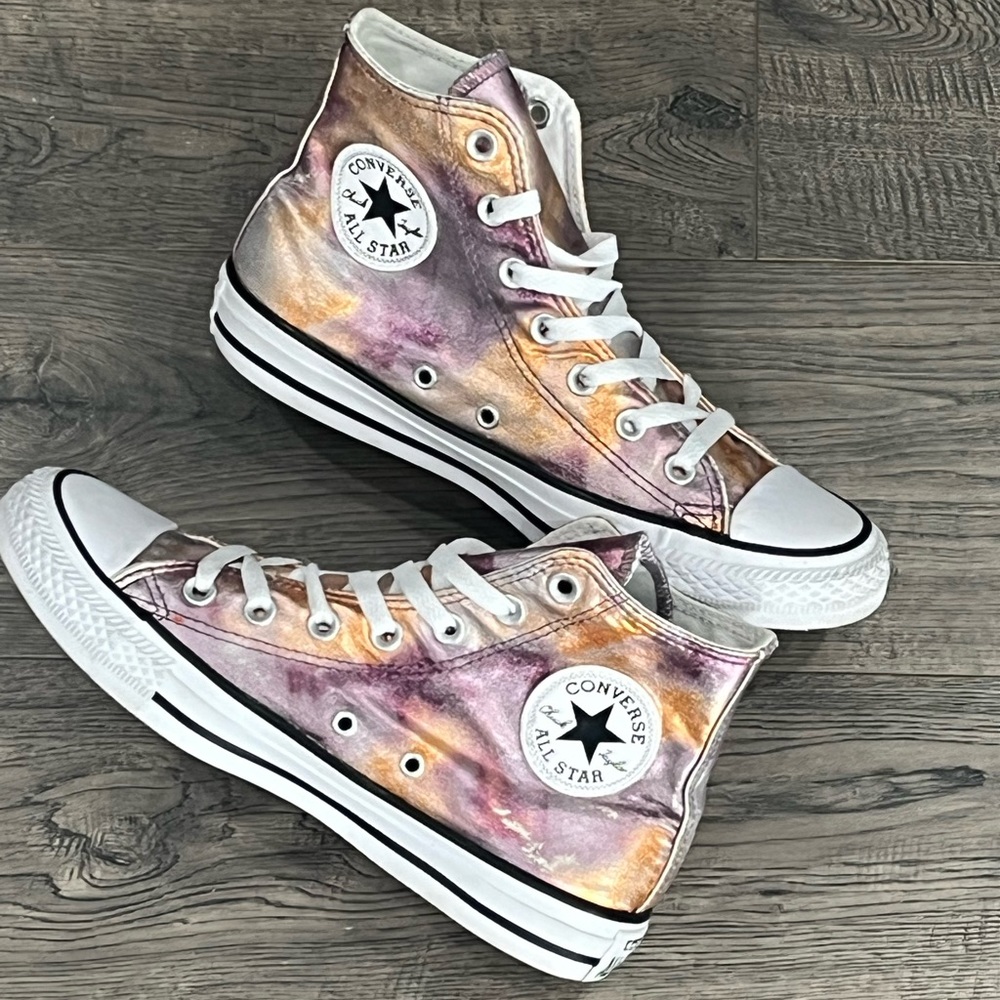 Converse Limtd. Edition Metallic Hightop Pink Gold Purple Size 7.5W/5.5 M
